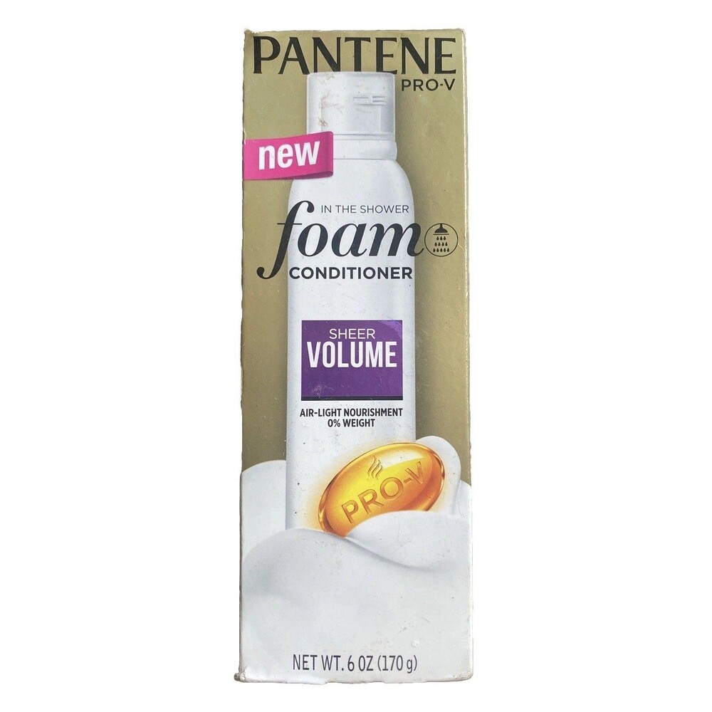 Pantene Pro-V In The Shower SHEER VOLUME Foam Conditioner 6 oz New in Box